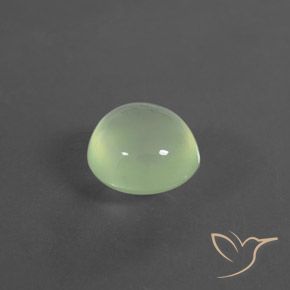 Préhnite Vert clair naturelle ovale, 4.35 ct, Transparent