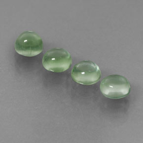 Achetez naturel ct vert préhnite gems, coupe roude, en provenance afrique du sud chez gemselect. en stock, livraison internationale!
