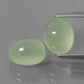 Achetez naturel 7,43ct vert préhnite gems, transparent, en provenance afrique du sud chez gemselect. en stock, livraison internationale!