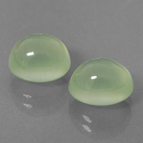 Achetez naturel 7,43ct vert préhnite gems, transparent, en provenance afrique du sud chez gemselect. en stock, livraison internationale!