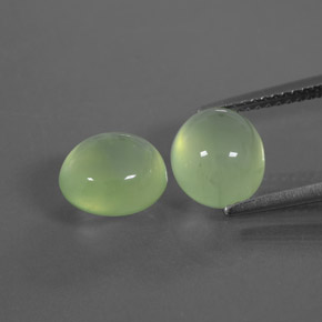Achetez naturel 5.45ct Vert poire pâle Prehnite gems, Transparent, En provenance Afrique du Sud chez GemSelect. En stock, livraison internationale!