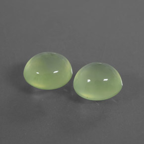Achetez naturel 5.45ct Vert poire pâle Prehnite gems, Transparent, En provenance Afrique du Sud chez GemSelect. En stock, livraison internationale!