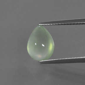 Prehnite Vert naturelle En forme de poire, 3.15 ct, Transparent