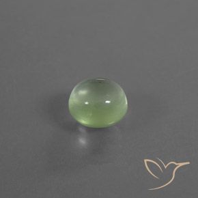 Préhnite Vert poire léger naturelle Tour, 2.35 ct, Transparent