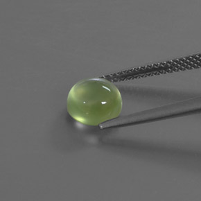 Prehnite Vert naturelle Coupe roude, 1.86 ct, Transparent