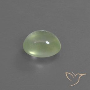 Préhnite Vert pâle naturelle ovale, 2.94 ct, Transparent