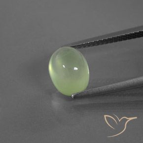 3.07ct Naturel Vert moyen Préhnite, ovale, Transparent