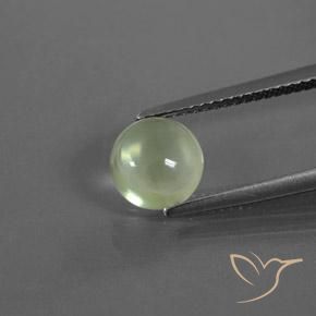 1.73ct Naturel Vert clair Préhnite, Tour, Transparent