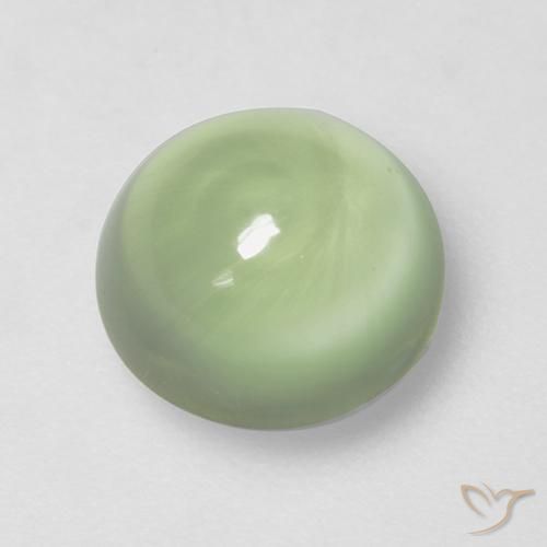 2.66ct Naturel Vert clair Préhnite, Tour, Transparent