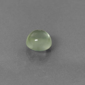 Préhnite vert naturelle coupe roude, 2,27 ct, transparent
