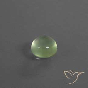 Préhnite Vert poire léger naturelle Tour, 2.34 ct, Transparent