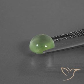 Préhnite Vert poire léger naturelle Tour, 2.34 ct, Transparent