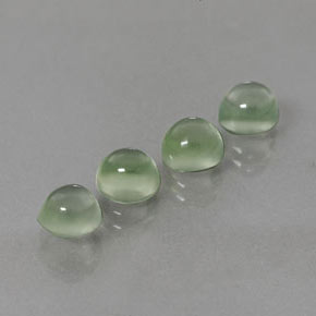 Achetez naturel 5,65ct vert préhnite gems, coupe roude, en provenance afrique du sud chez gemselect. en stock, livraison internationale!