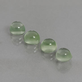 Achetez naturel 5,65ct vert préhnite gems, coupe roude, en provenance afrique du sud chez gemselect. en stock, livraison internationale!