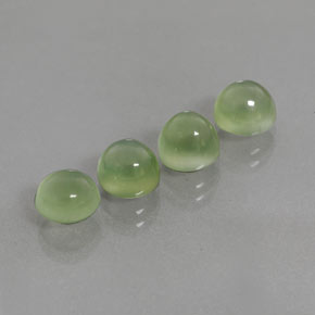 Achetez naturel ct vert préhnite gems, coupe roude, en provenance afrique du sud chez gemselect. en stock, livraison internationale!