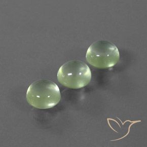 Shop natural 4.55ct Vert jaune léger Préhnite gems, Tour, from Afrique du Sud at GemSelect. In stock, global shipping!