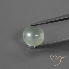 1.98ct Naturel Vert très clair Préhnite, Tour, Transparent