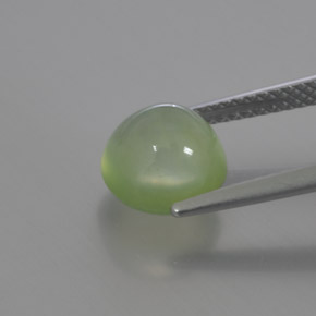 Préhnite vert naturelle transparent, 3,17 ct, transparent / translucide