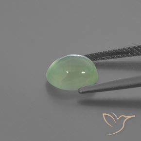 Préhnite Vert très clair naturelle ovale, 2.14 ct, Transparent / Translucide