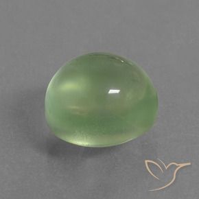 Préhnite Vert citron naturelle ovale, 2.87 ct, Transparent