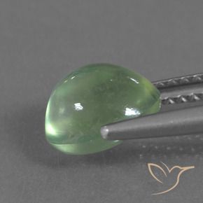 Préhnite Vert moyen naturelle ovale, 2.14 ct, Transparent