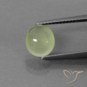 2.23ct Naturel Vert poire pâle Préhnite, ovale, Transparent / Translucide