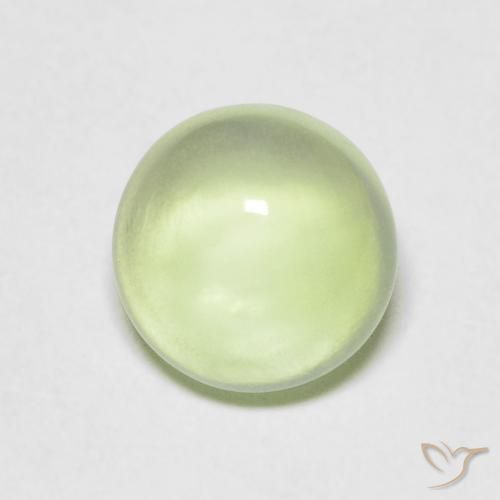 1.50ct Naturel Vert poire pâle Préhnite, Tour, Transparent