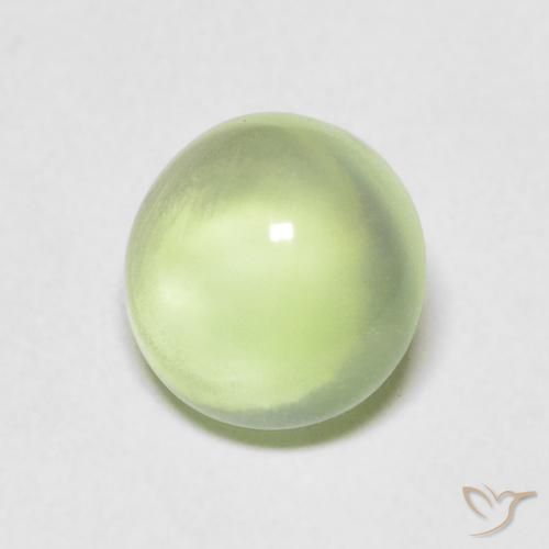 Préhnite Vert poire pâle naturelle Tour, 1.50 ct, Transparent