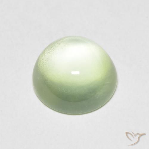 Préhnite Vert poire pâle naturelle Tour, 1.50 ct, Transparent