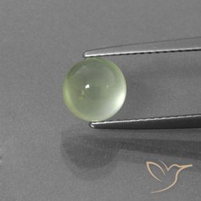 2.12ct Naturel Vert clair Préhnite, Tour, Transparent / Translucide