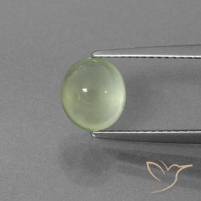 2.14ct Naturel Vert pâle Préhnite, ovale, Transparent / Translucide