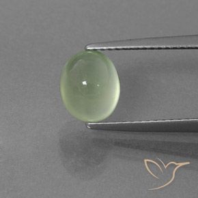 2.33ct Naturel Vert clair Préhnite, ovale, Transparent / Translucide