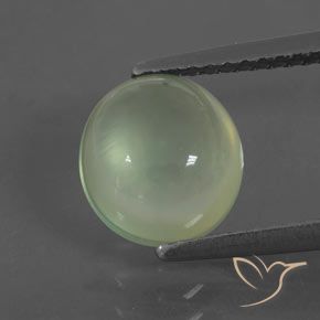 2.15ct Naturel Vert clair Préhnite, ovale, Transparent