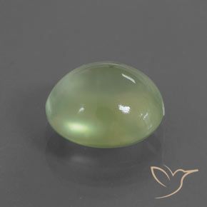 Préhnite Vert citron naturelle ovale, 2.43 ct, Transparent