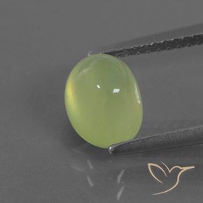 2.18ct Naturel Vert citron Préhnite, ovale, Transparent / Translucide