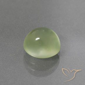 Préhnite Vert poire pâle naturelle ovale, 2.65 ct, Transparent / Translucide