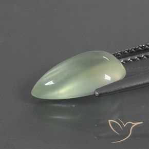 Préhnite Vert très clair naturelle En forme de poire, 1.99 ct, Transparent