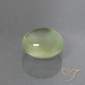 Préhnite Vert pâle naturelle ovale, 2.94 ct, Transparent