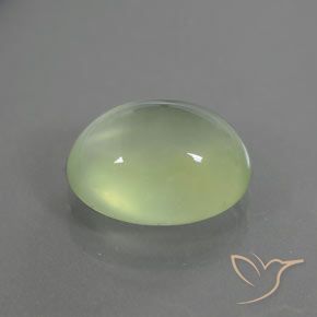 Préhnite Vert citron naturelle ovale, 2.68 ct, Transparent