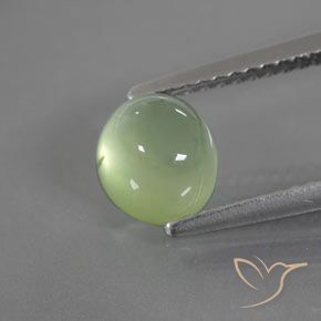 1.70ct Naturel Vert citron Préhnite, ovale, Transparent / Translucide