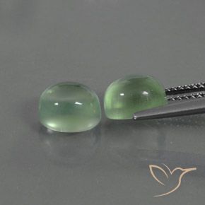 Shop natural 4.82ct Vert clair Préhnite gems, ovale, from Afrique du Sud at GemSelect. In stock, global shipping!