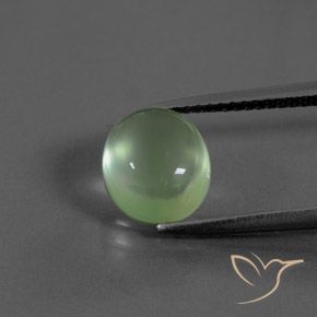 3.38ct Naturel Vert jaunâtre Préhnite, ovale, Transparent