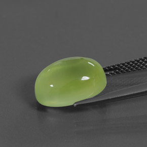 Prehnite Vert jaunâtre naturelle Transparent, 5.82 ct, Transparent / Translucide