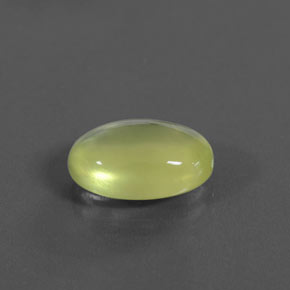 Préhnite vert naturelle transparent, 4,46 ct, transparent / translucide