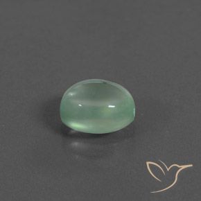 Préhnite Menthe verte naturelle ovale, 2.10 ct, Transparent
