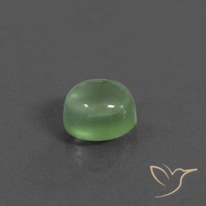 Préhnite Vert jaunâtre naturelle ovale, 2.41 ct, Transparent / Translucide