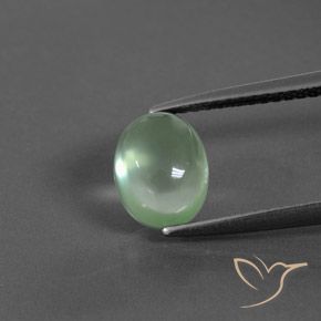 2.16ct Naturel Vert menthe léger Préhnite, ovale, Transparent