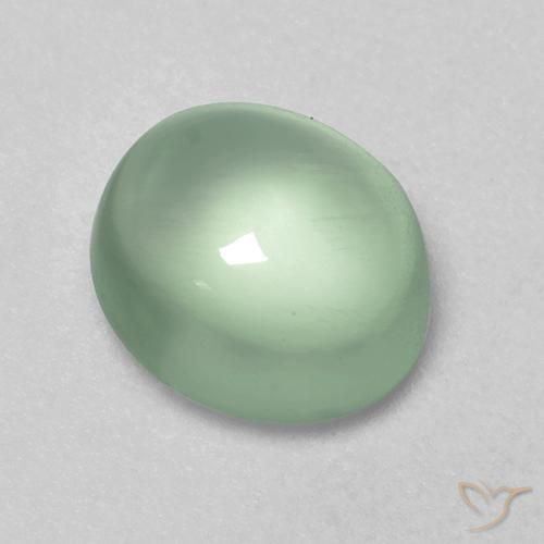 2.00ct Naturel Vert clair Préhnite, ovale, Transparent