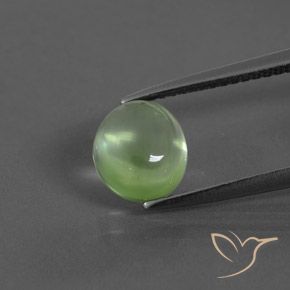 2.06ct Naturel Vert jaunâtre Préhnite, ovale, Transparent