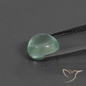 Préhnite Menthe verte naturelle ovale, 2.30 ct, Transparent